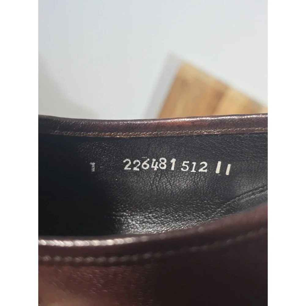 Florsheim Men's Brown Leather Loafers Size 8D Slip-On Shoes Made‎ in India